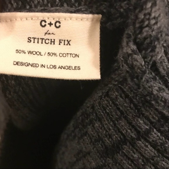 C&C for Stitch Fix Crewneck Gray Sweater Size S - Picture 9 of 11